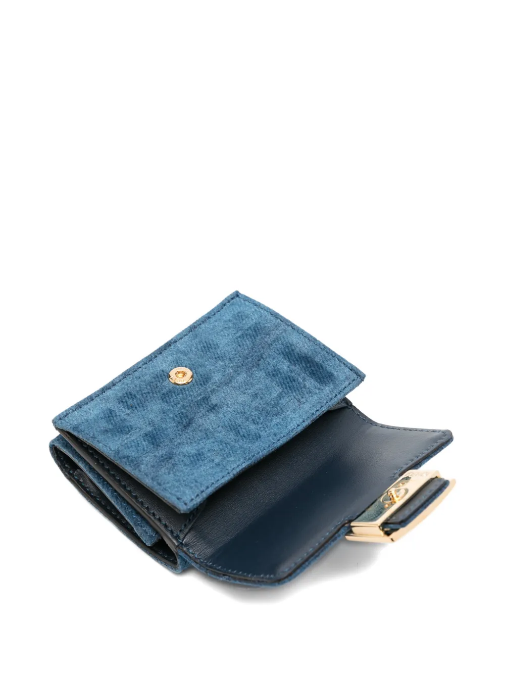 FENDI Portemonnee met logoplakkaat Blauw