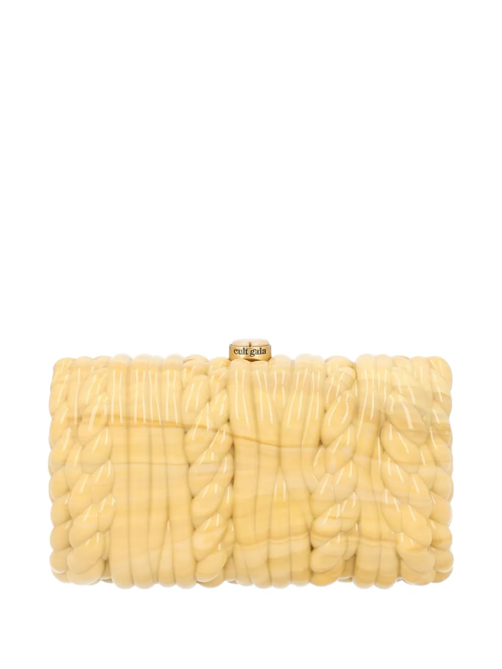 Cult Gaia Helene cable-knit effect clutch bag - Toni neutri