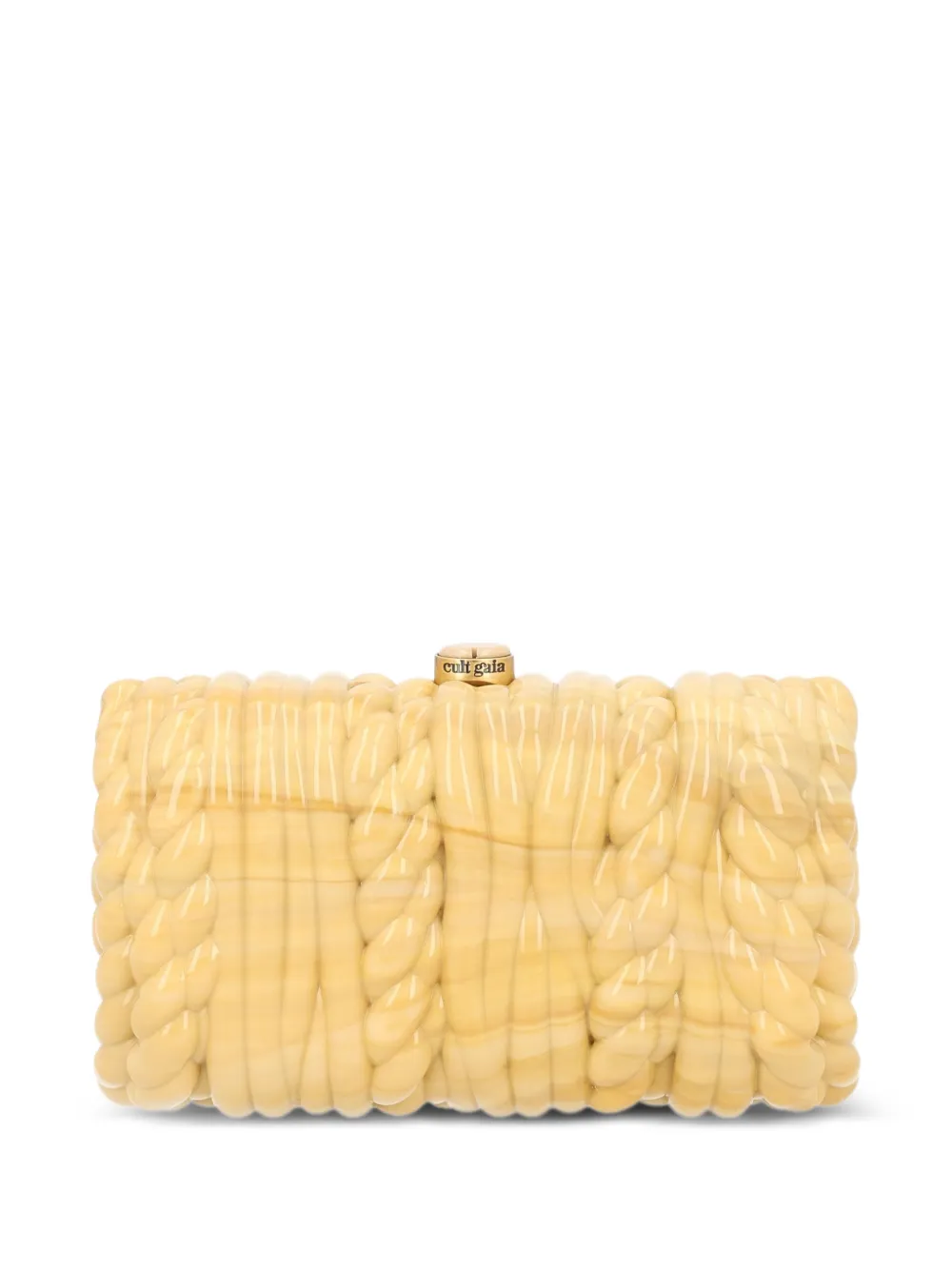 Cult Gaia Helene cable-knit effect clutch bag - Toni neutri