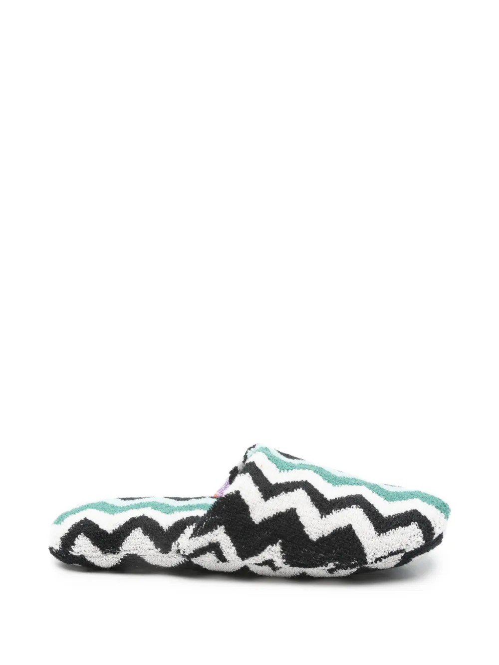 Missoni Home zigzag-pattern slippers - Verde