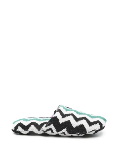 Missoni Home zigzag-pattern slippers