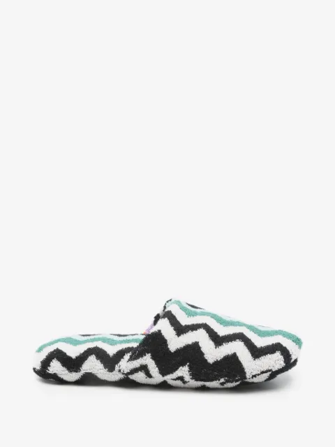 Missoni Home chaussons à motif zigzag