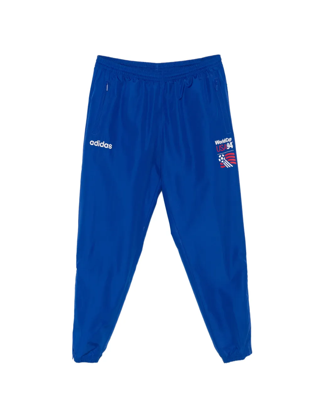 adidas logo-embroidered track pants - Blu
