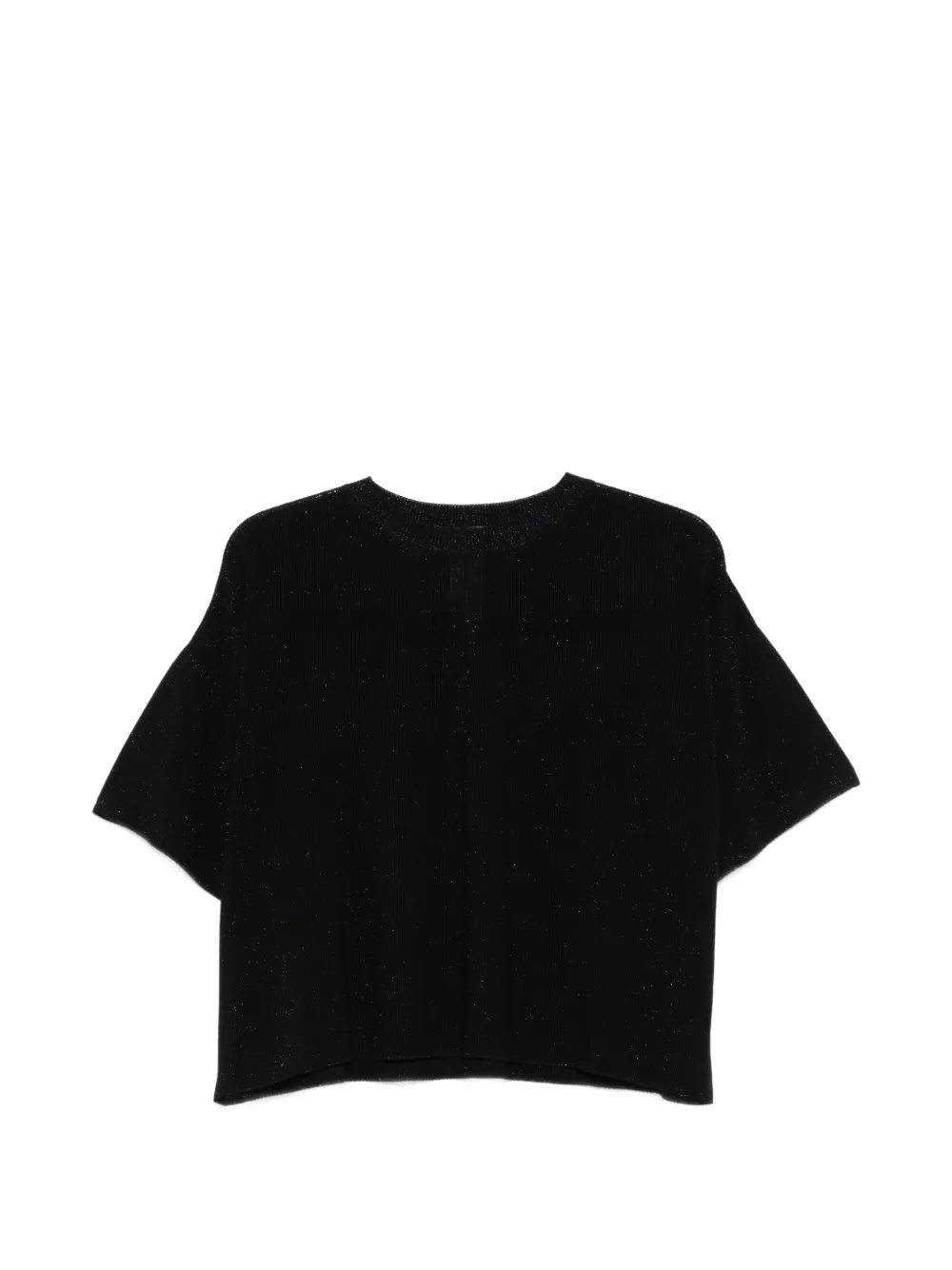 Fabiana Filippi shimmer-effect short-sleeve T-shirt - Blau
