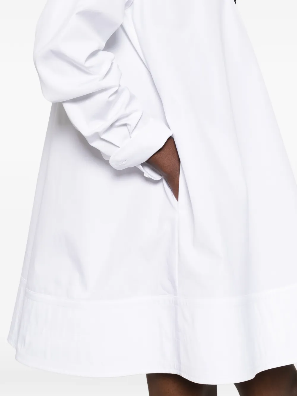 Stella McCartney Midi-blousejurk met borstzak Wit