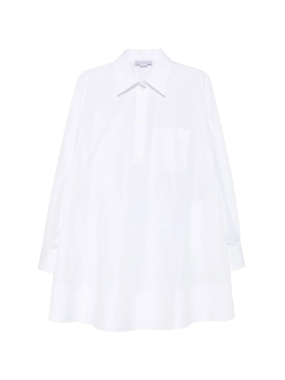 Stella McCartney chest-pocket shirt mini dress - Bianco