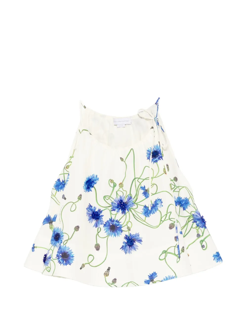 Stella McCartney floral-print sleeveless top - Bianco