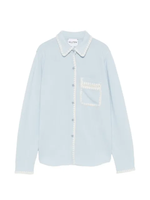 kujten Amina embroidered-trim cardigan