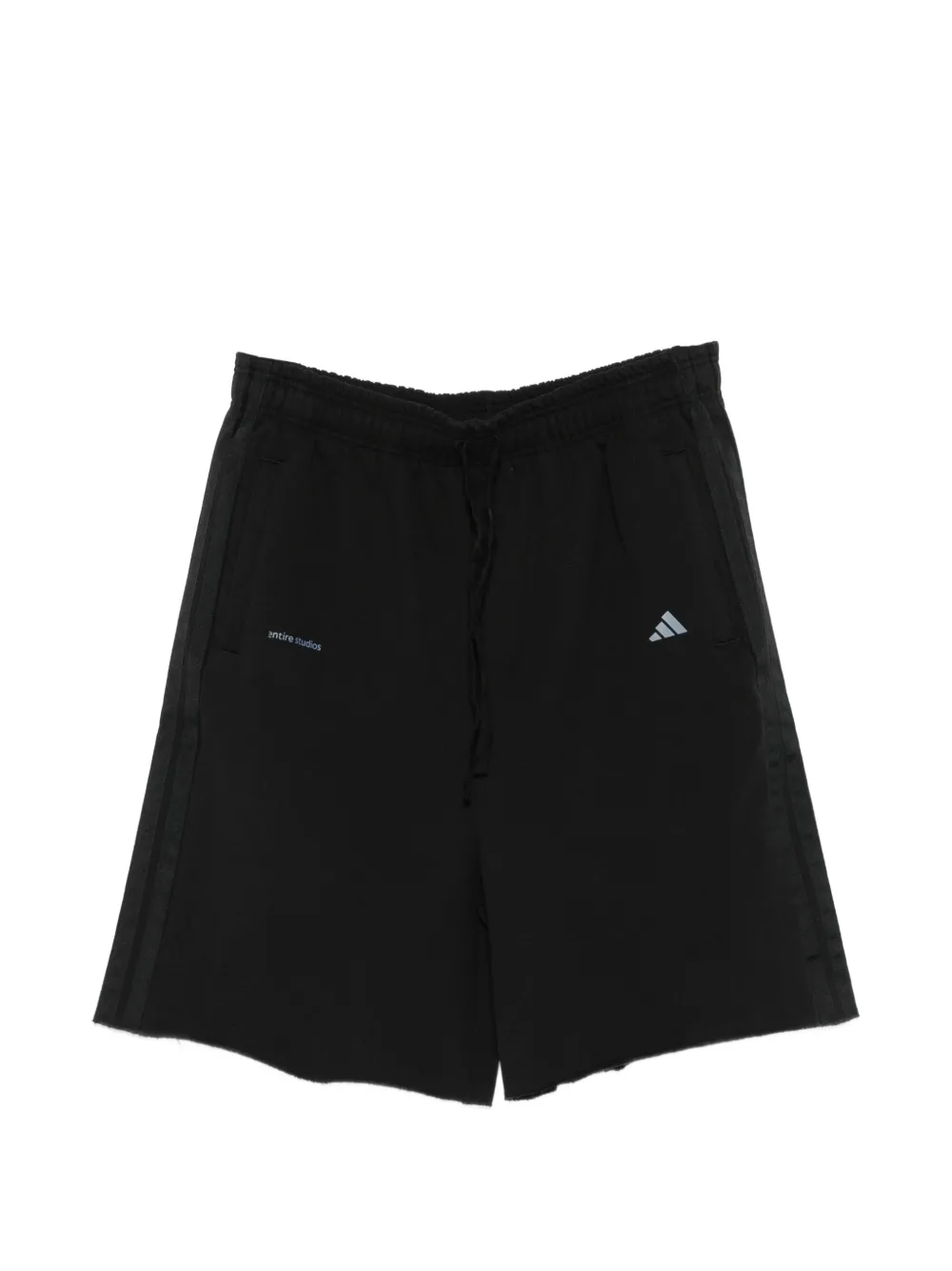 adidas x Entire Studios logo-print side-stripe shorts - Nero