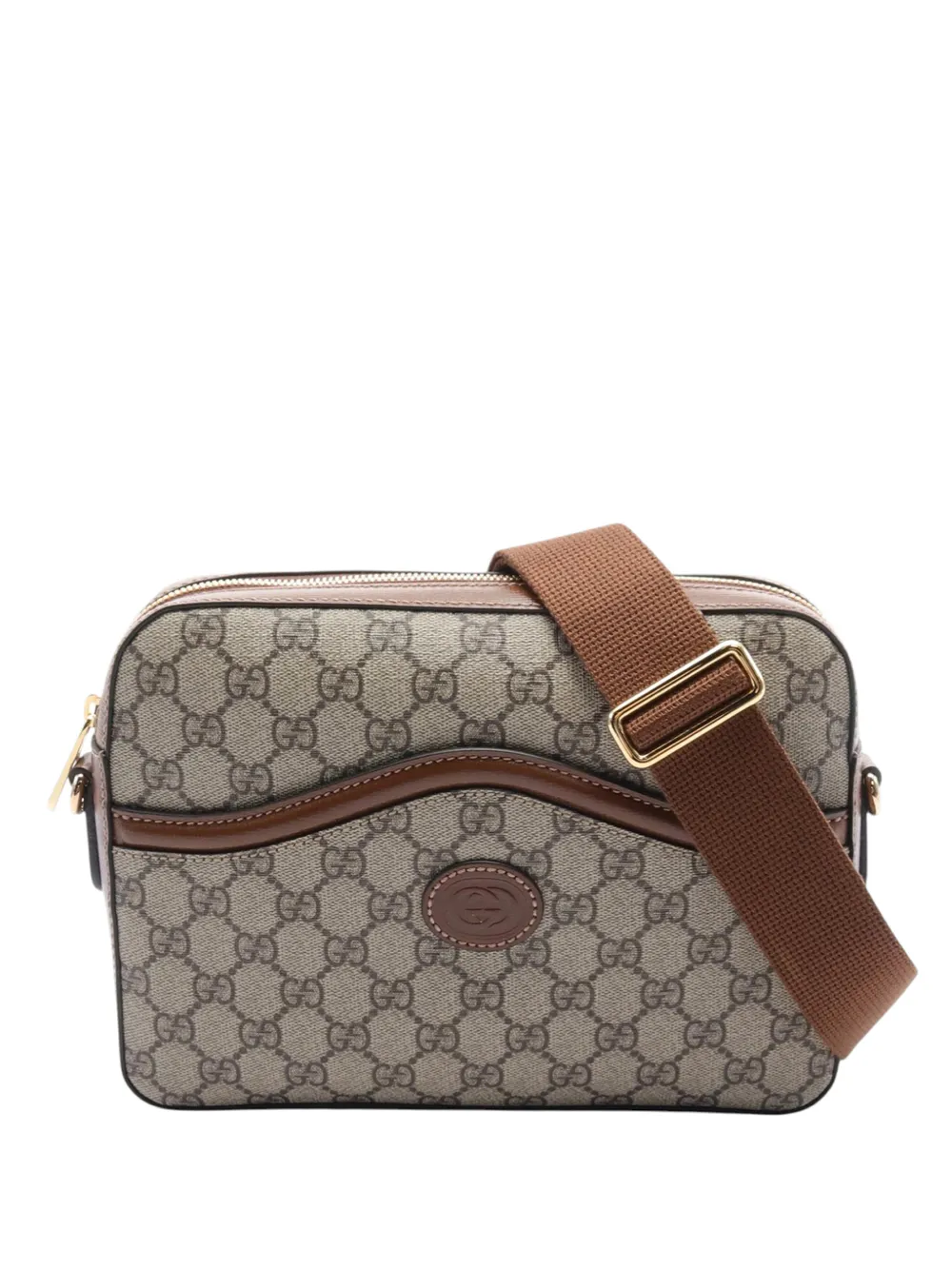 Gucci Pre-Owned 2016-2025 GG Supreme Retro Interlocking G Messenger Bag crossbody bag - Toni neutri