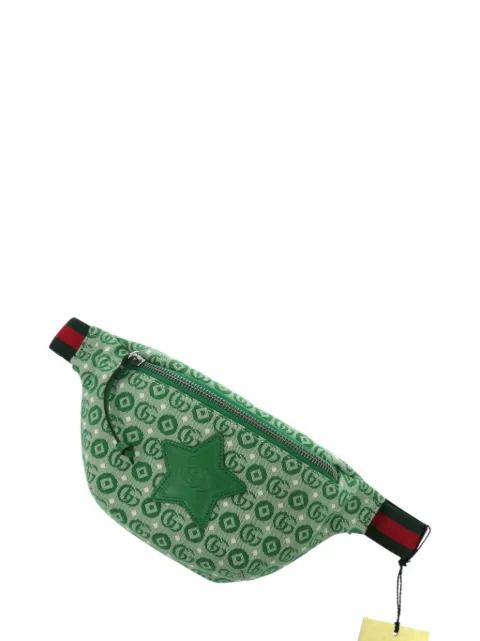 Gucci Pre-Owned 2016-2026 Kids GG Canvas Stars Web belt bag