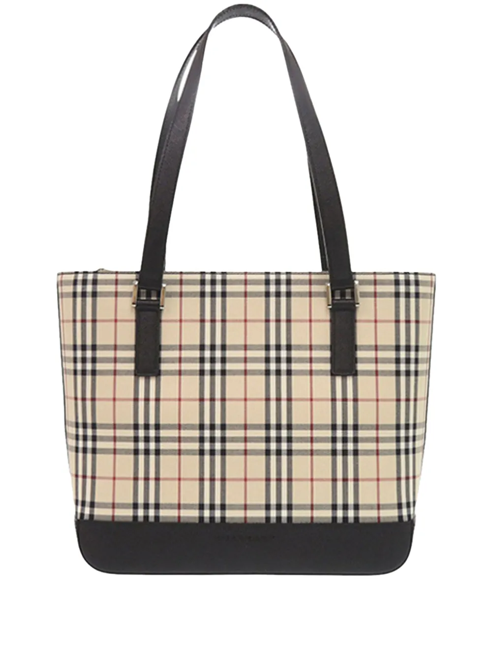 Burberry Pre-Owned 2000-2017 Tote Bag aus House Check-Canvas - Nude