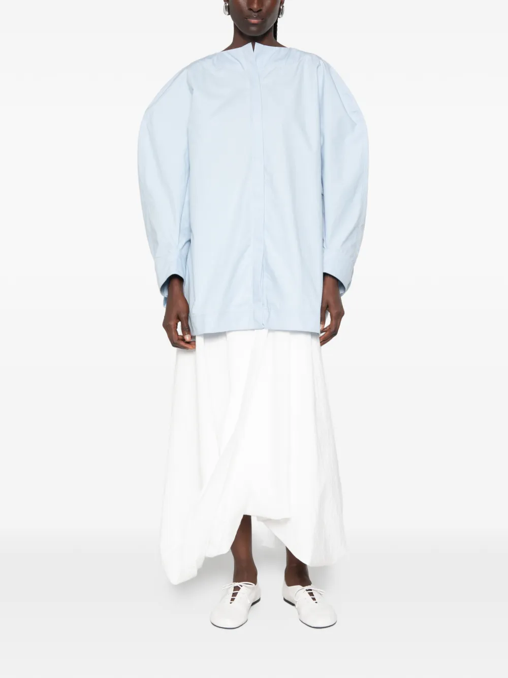 Jacquemus The Pittore bouffant blouse Blauw