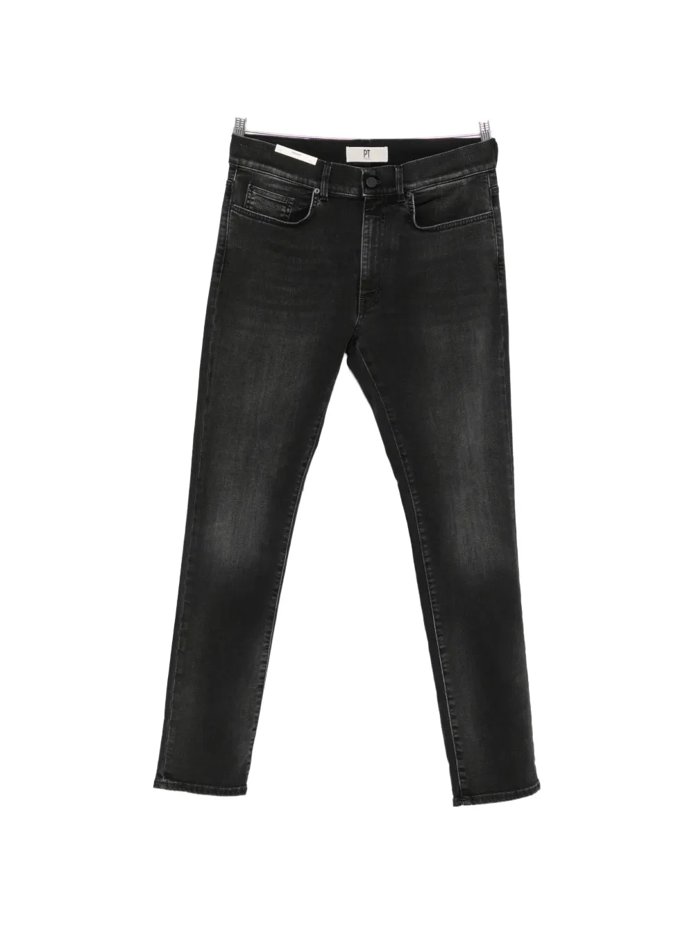 PT Torino logo-patch slim-fit jeans - Nero