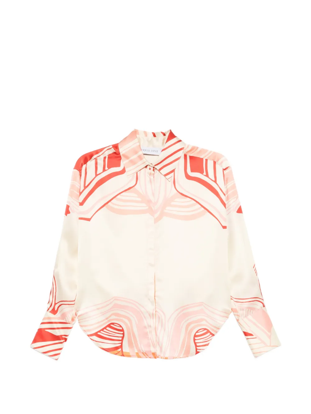 Raquel Diniz abstract-print shirt - Neutrals