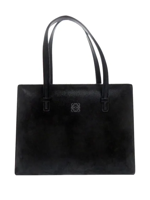 Loewe Pre-Owned 2010-2026 Velvet Anagram Narciso tote bag