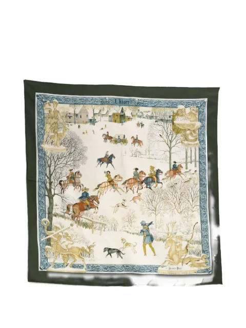 Hermès Pre-Owned 1970s L’Hiver silk scarf