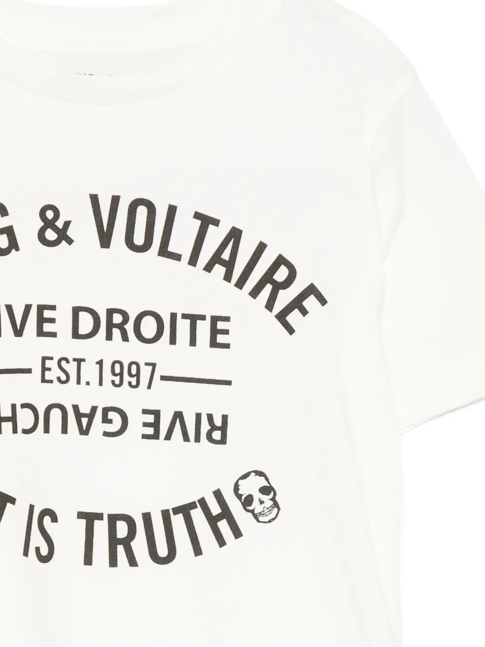 Zadig & Voltaire Kids T-shirt met logoprint Wit