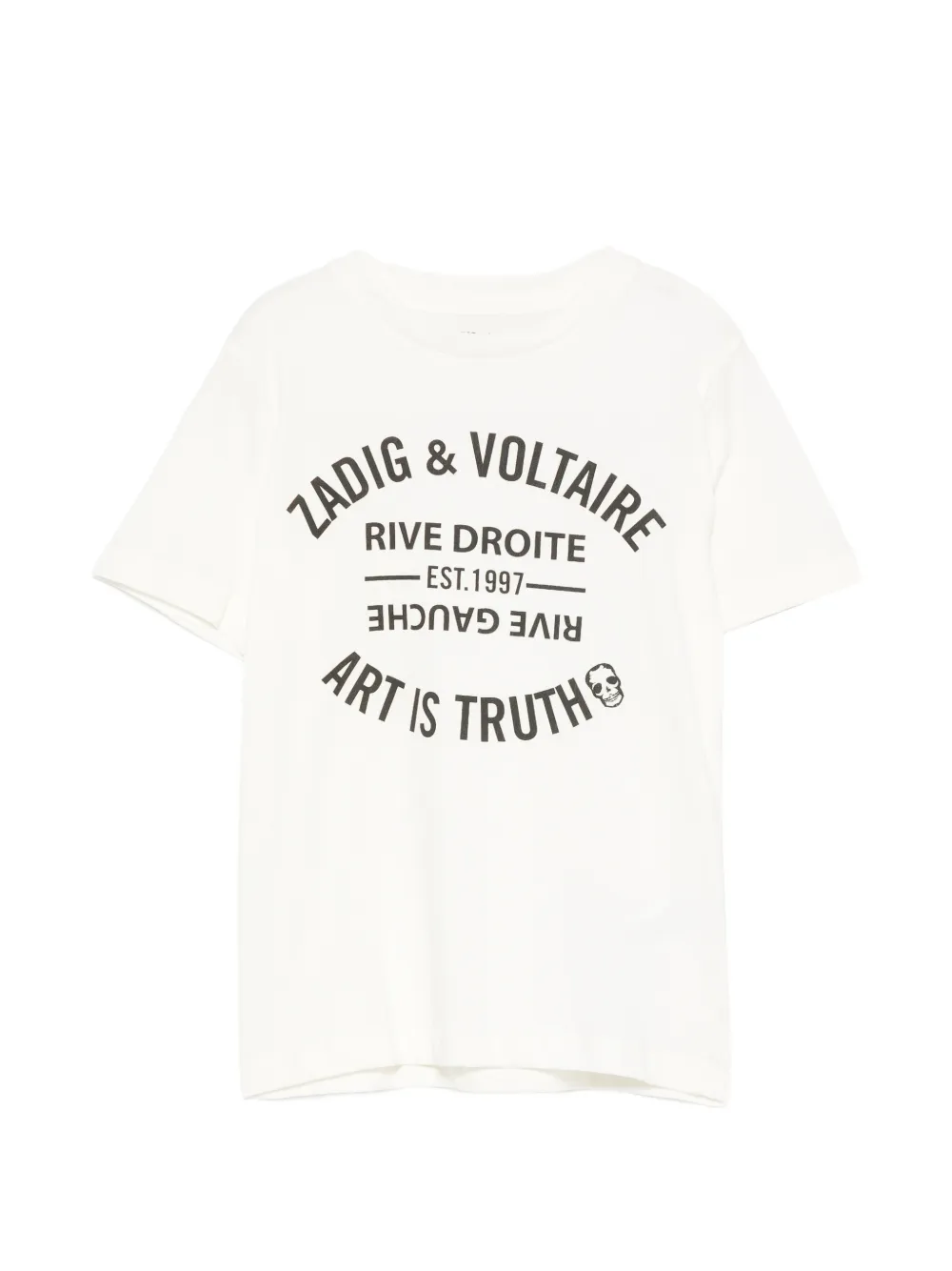 Zadig & Voltaire Kids logo-print T-shirt - Bianco