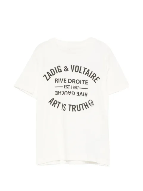 Zadig & Voltaire Kids playera con logo estampado