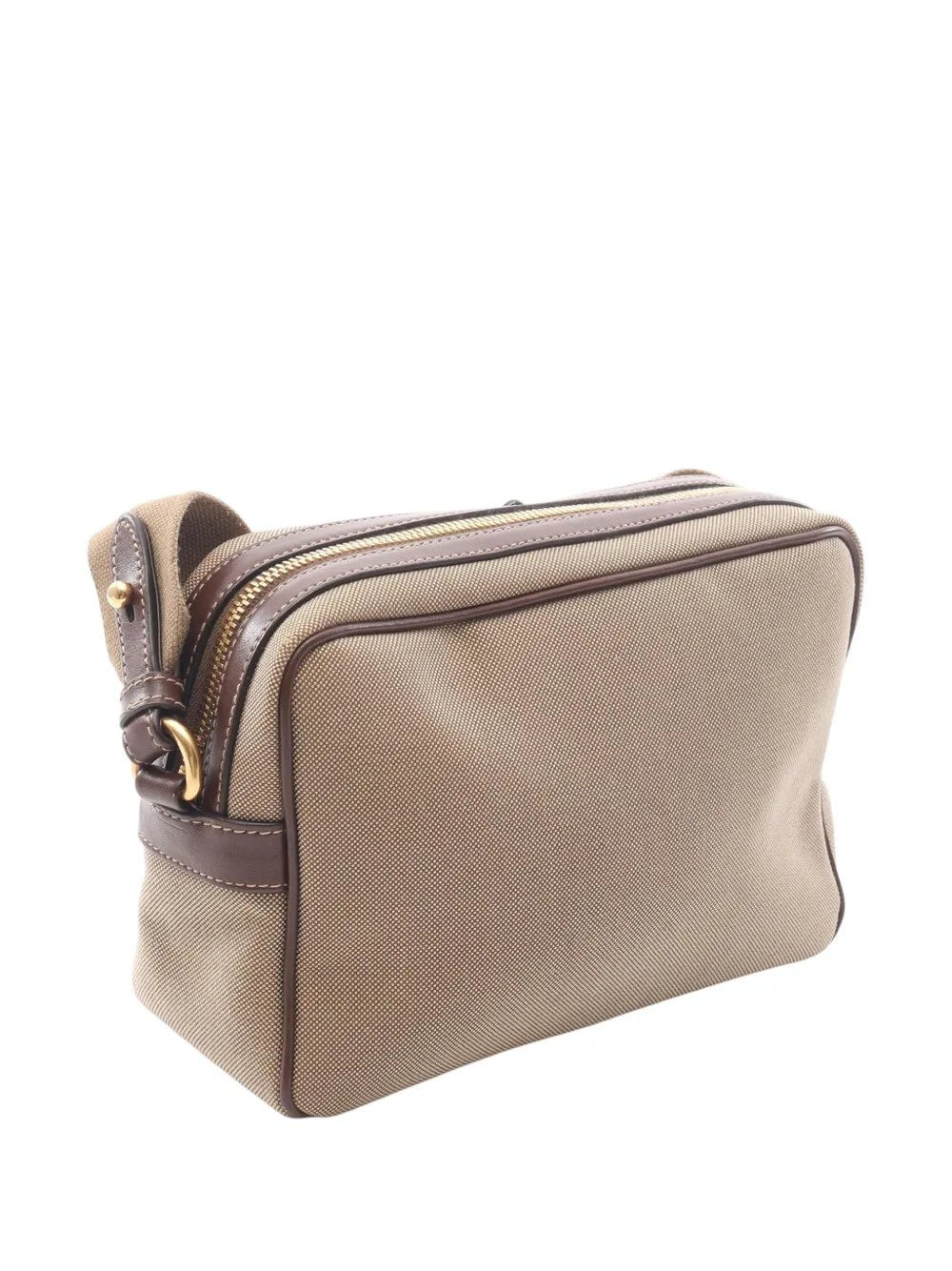 Prada Pre-owned 2010-2025 Jacquard Logo Crossbody Bag in Neutrals, view 3