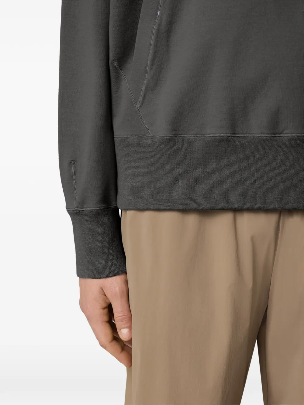 Stone Island 6100037 S.I. Stellina stretch-katoenen fleece sweater Grijs