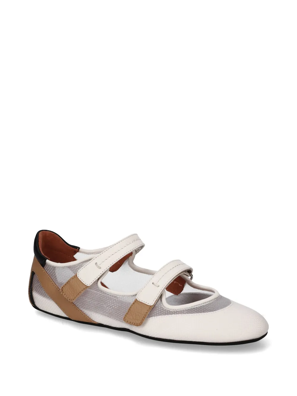 Premiata Mary Jane ballerina's met klittenband Wit
