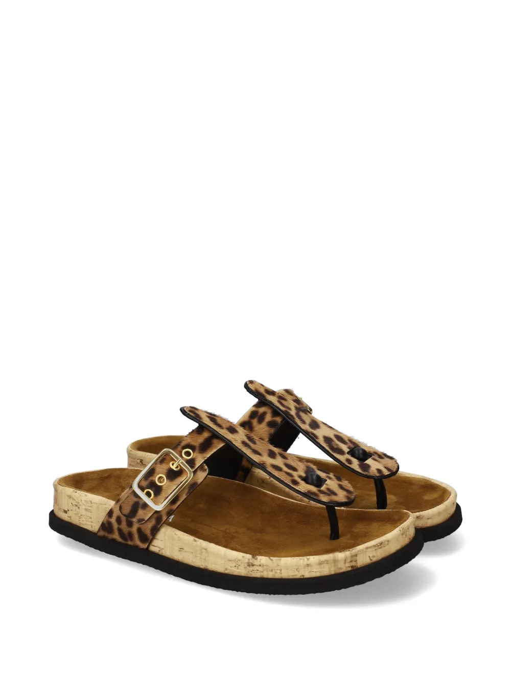 Premiata Sandalen met luipaardprint Beige