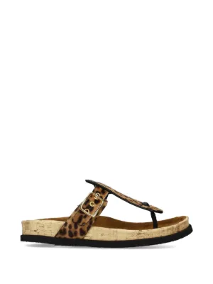 Dolce & Gabbana レオパード サンダル | ブラウン | FARFETCH JP