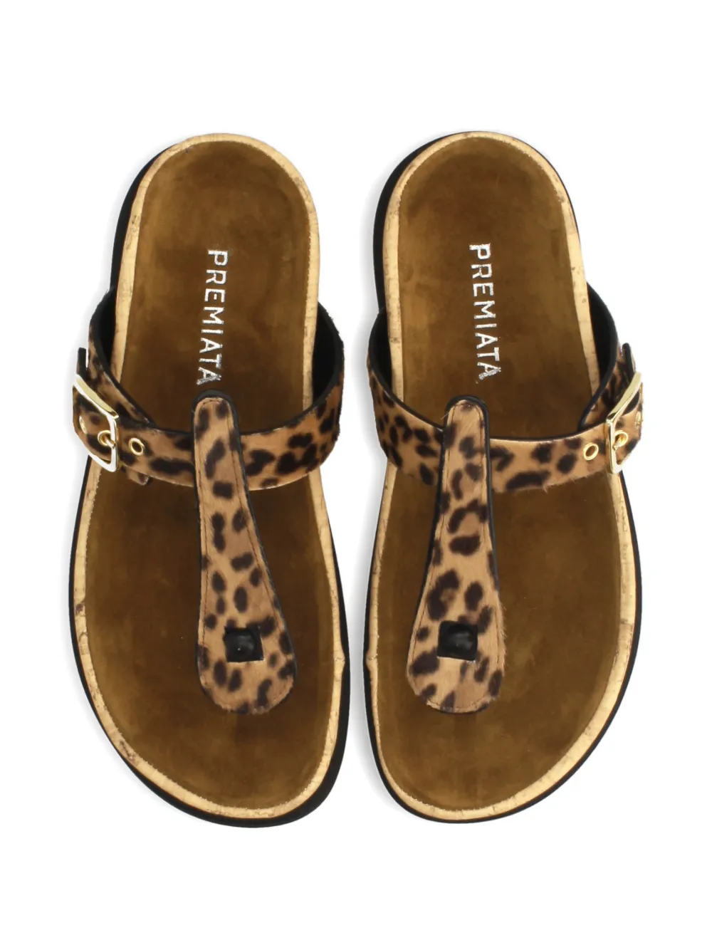 Premiata Sandalen met luipaardprint Beige