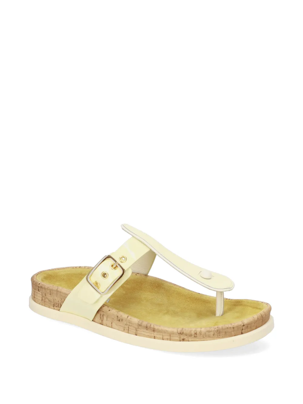 Premiata Platte sandalen met gesp Beige