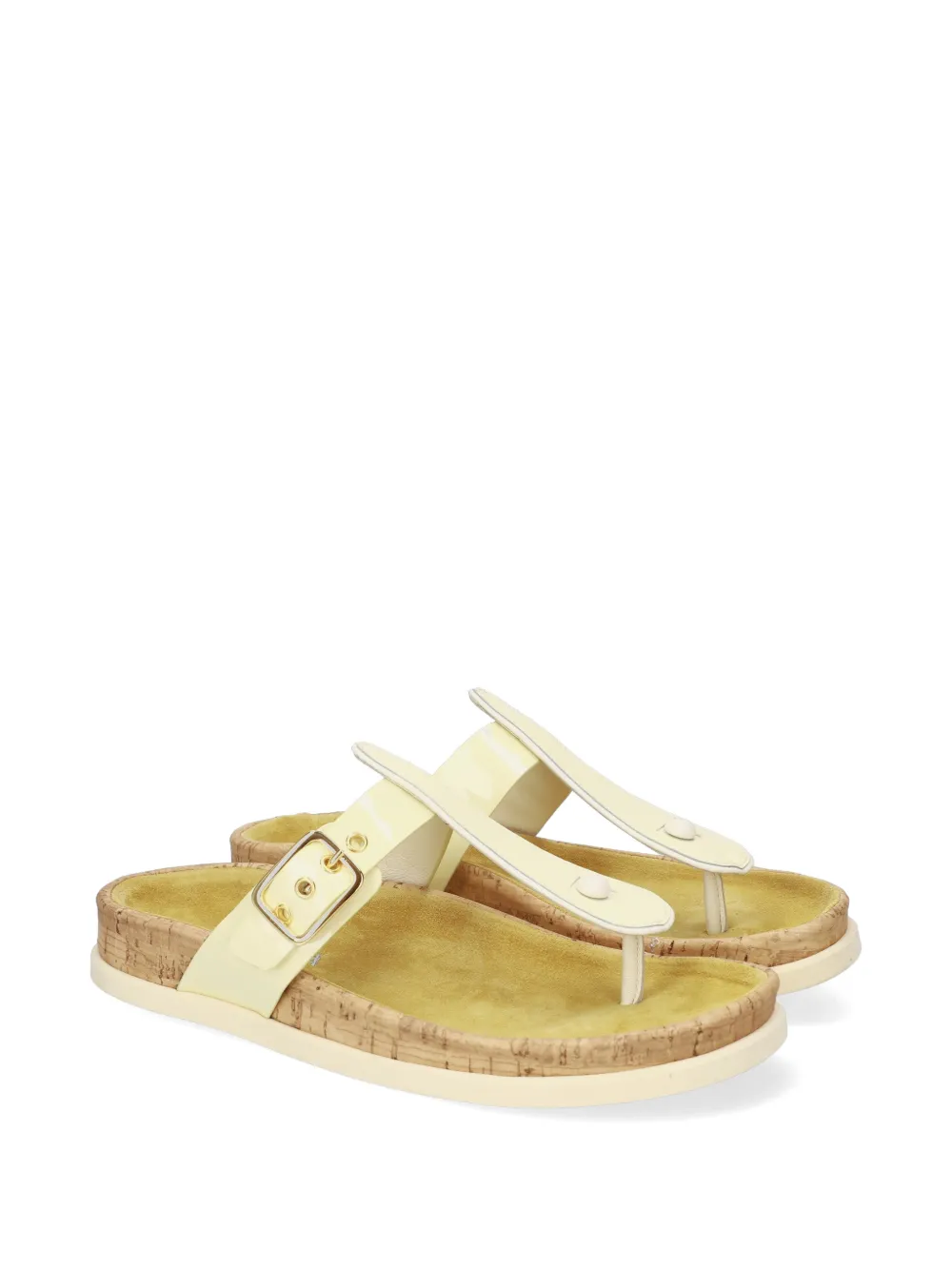 Premiata Platte sandalen met gesp Beige