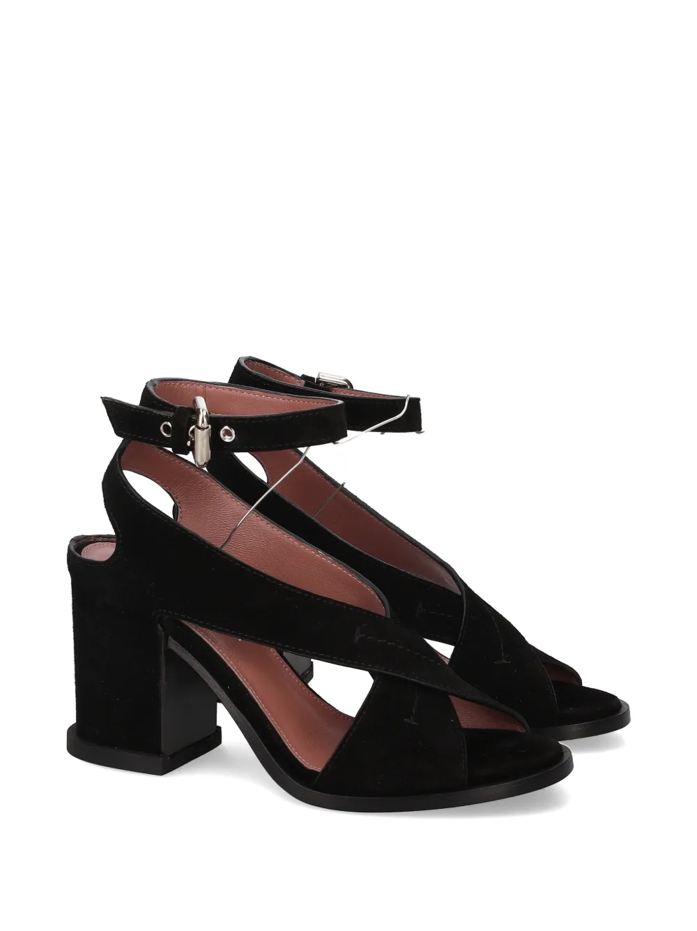 Premiata Sandalen met gekruiste enkelbandjes Zwart