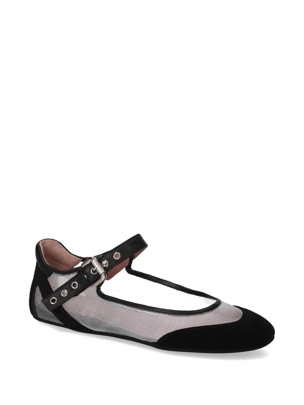 Premiata buckle ballet flats Zwart