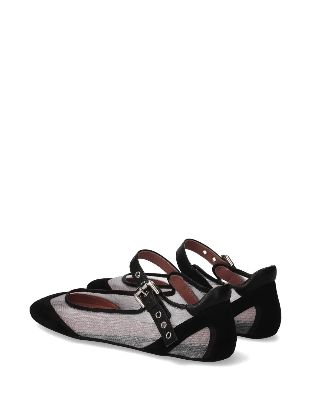 Premiata buckle ballet flats Zwart
