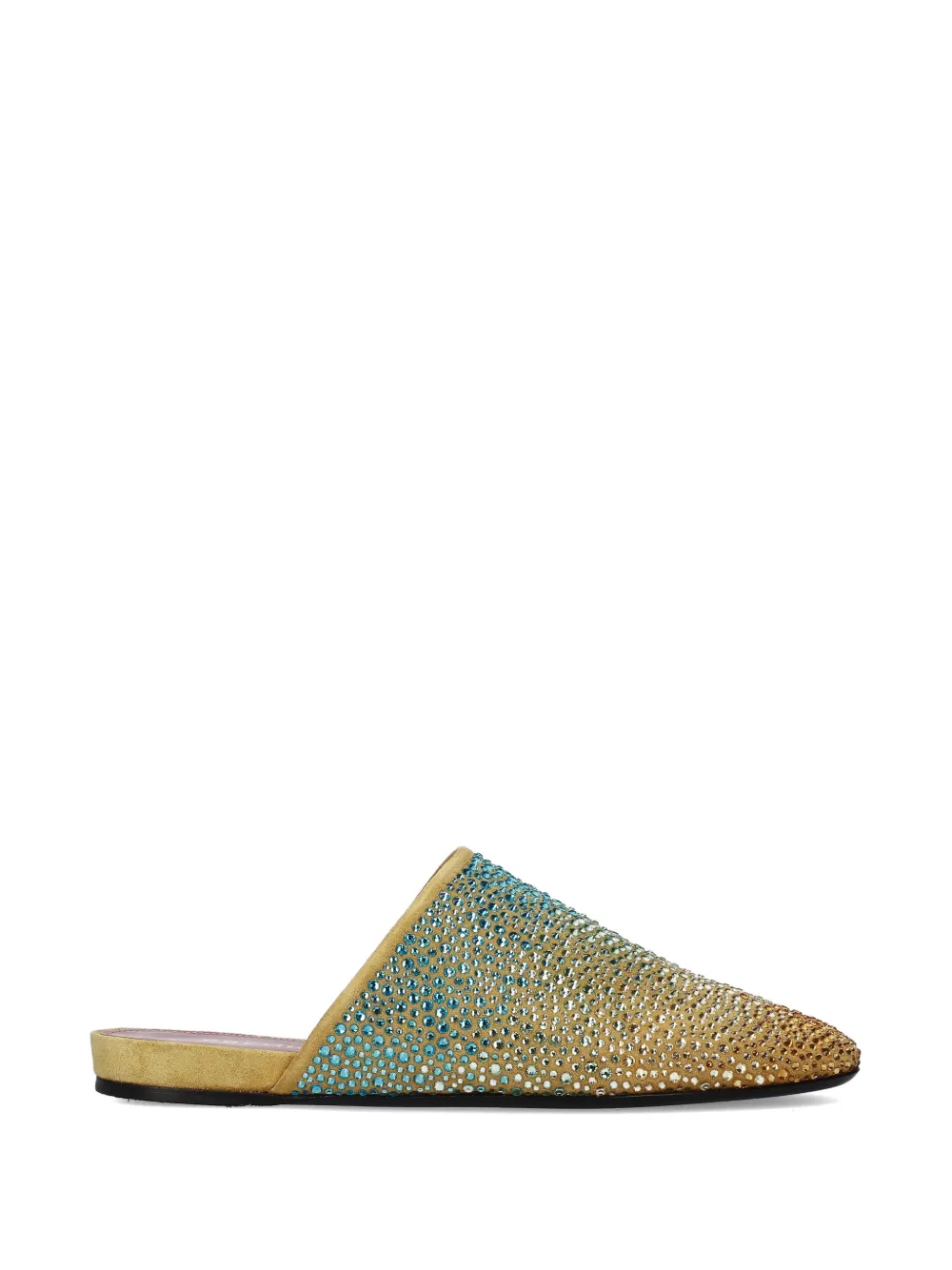 Premiata rhinestone embellished mules - Oro