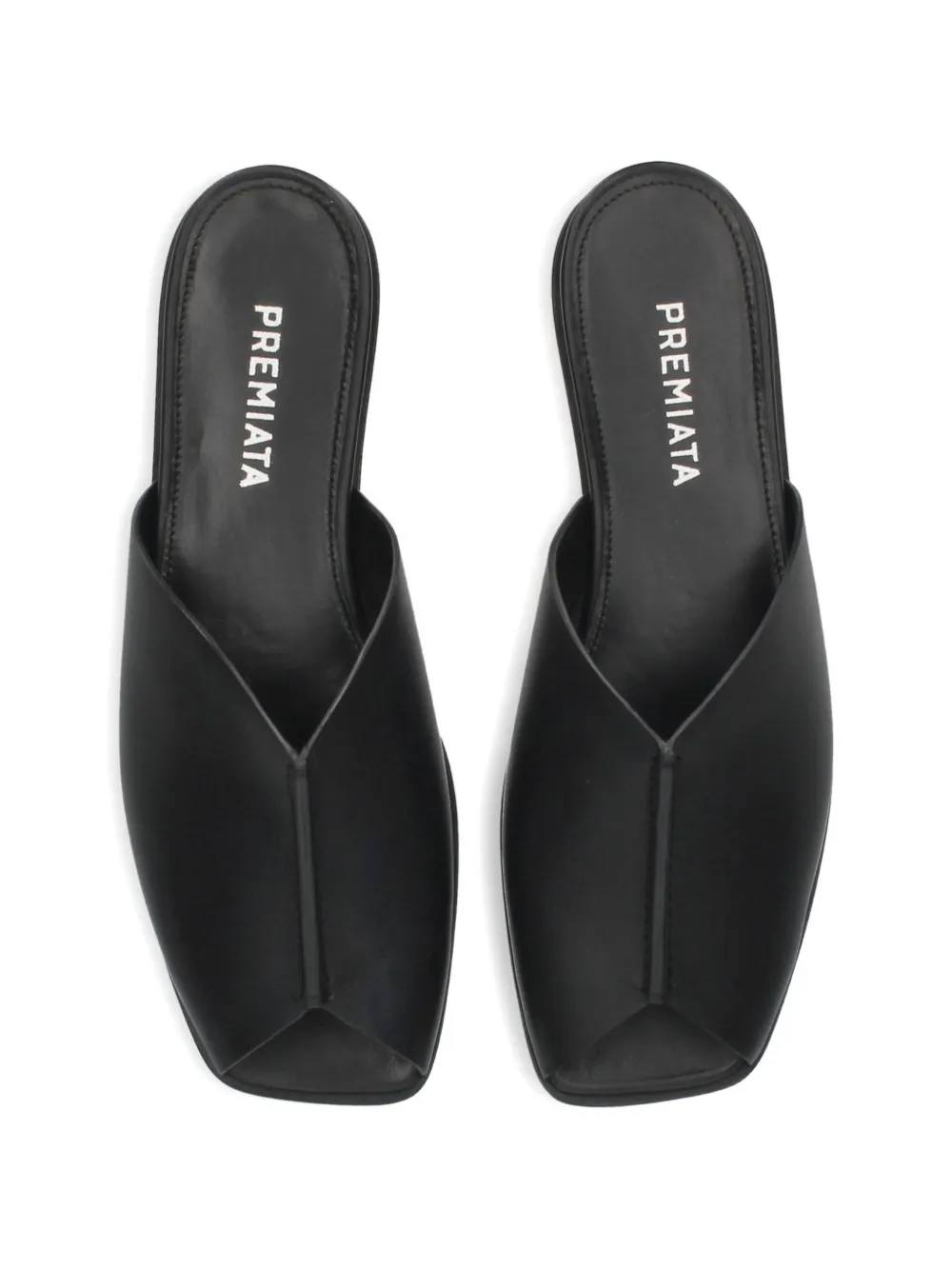 Premiata Muiltjes met vierkante open neus Zwart