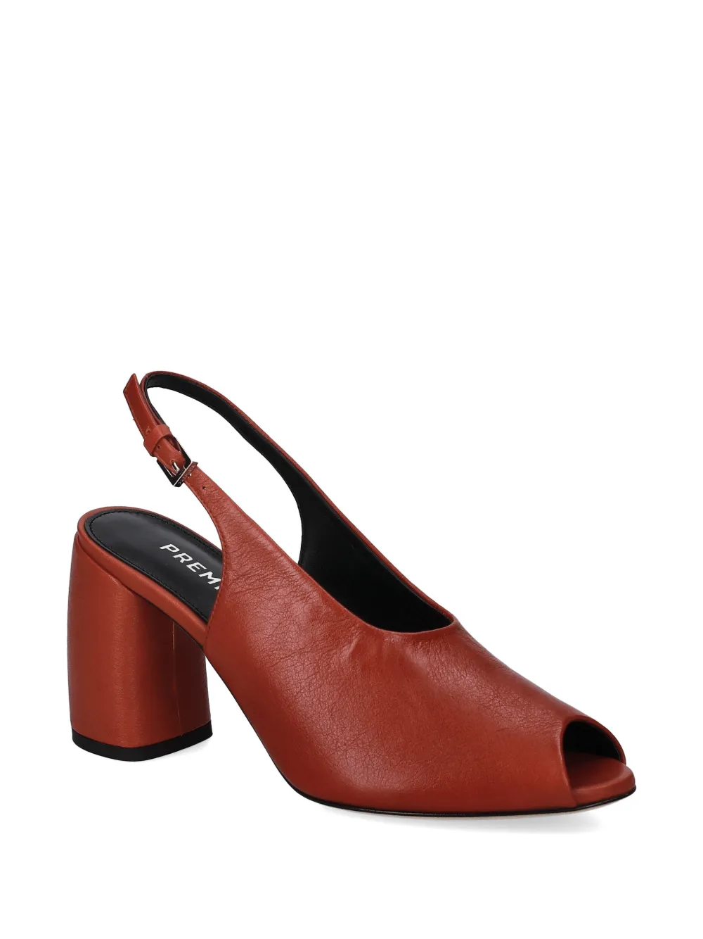 Premiata Slingback pumps met open neus Bruin