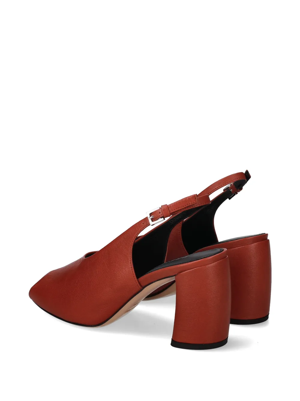 Premiata Slingback pumps met open neus Bruin