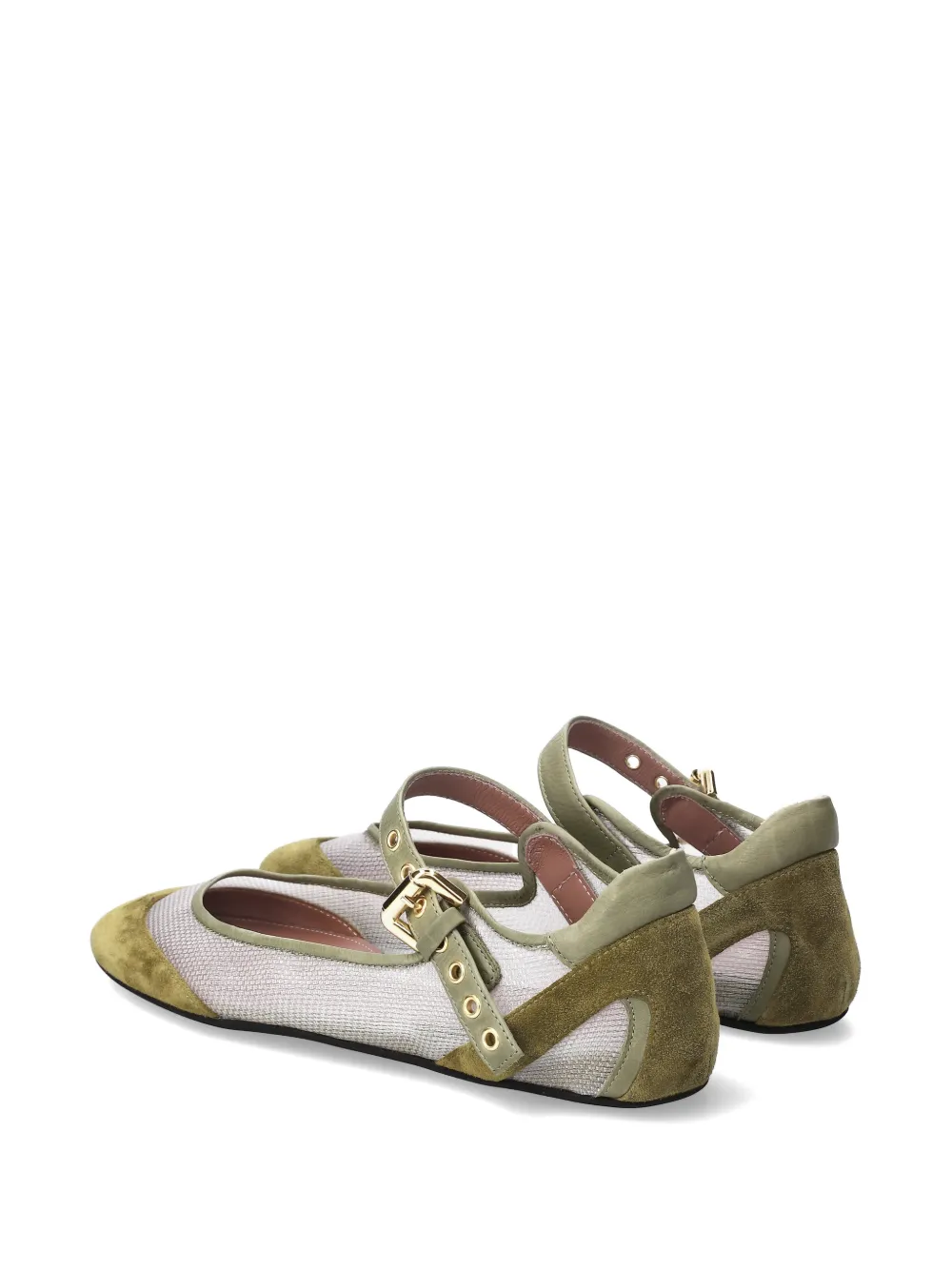 Premiata buckle ballet flats Beige
