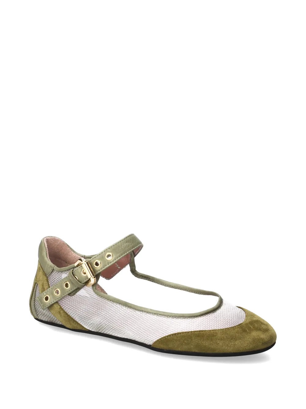 Premiata buckle ballet flats Beige