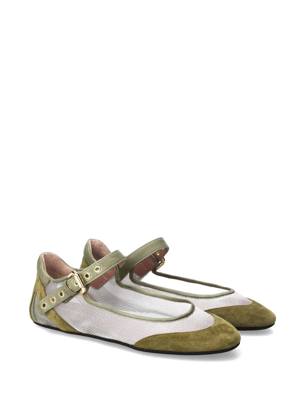 Premiata buckle ballet flats Beige