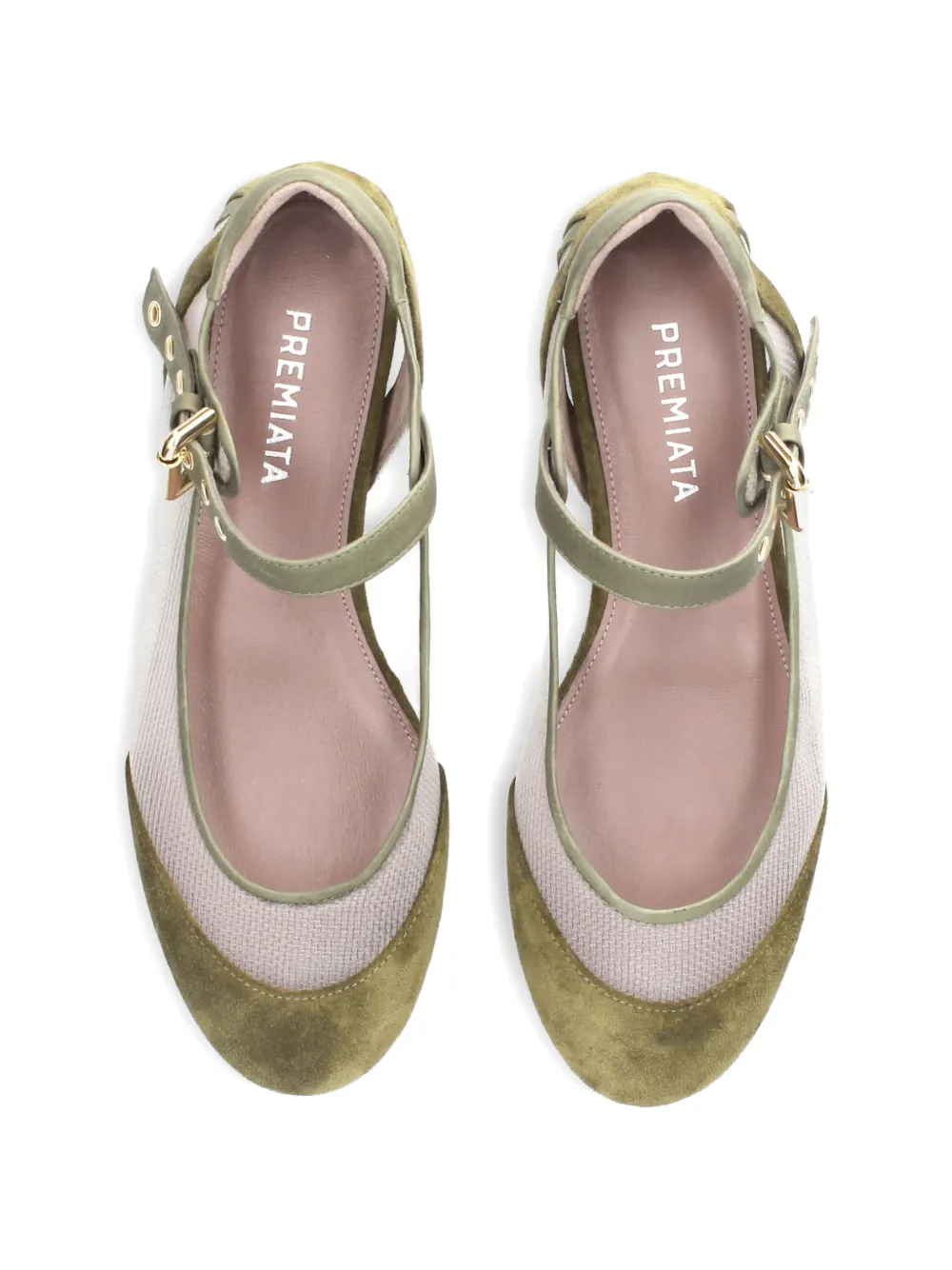 Premiata buckle ballet flats Beige