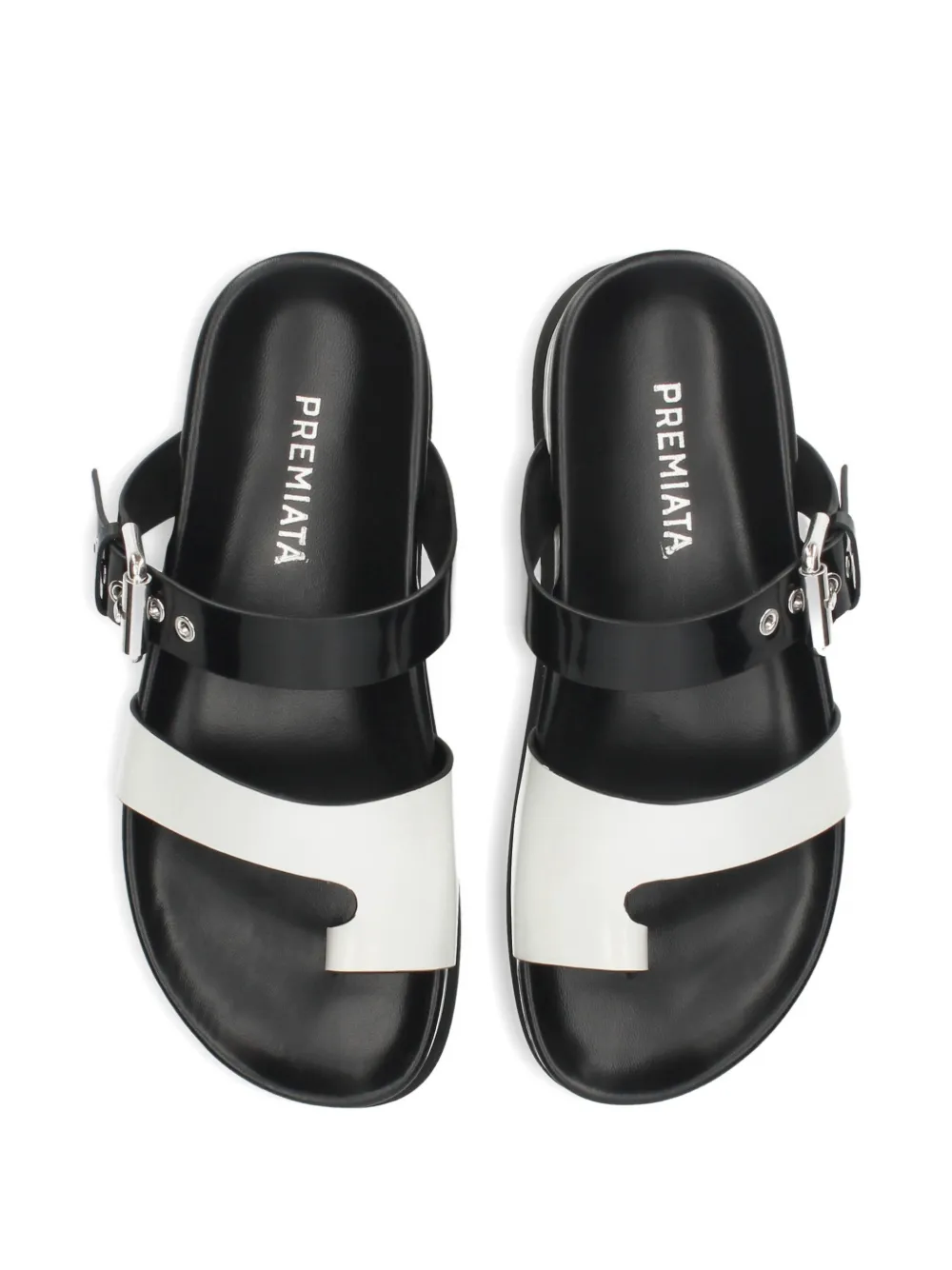 Premiata buckle platform sandals Wit