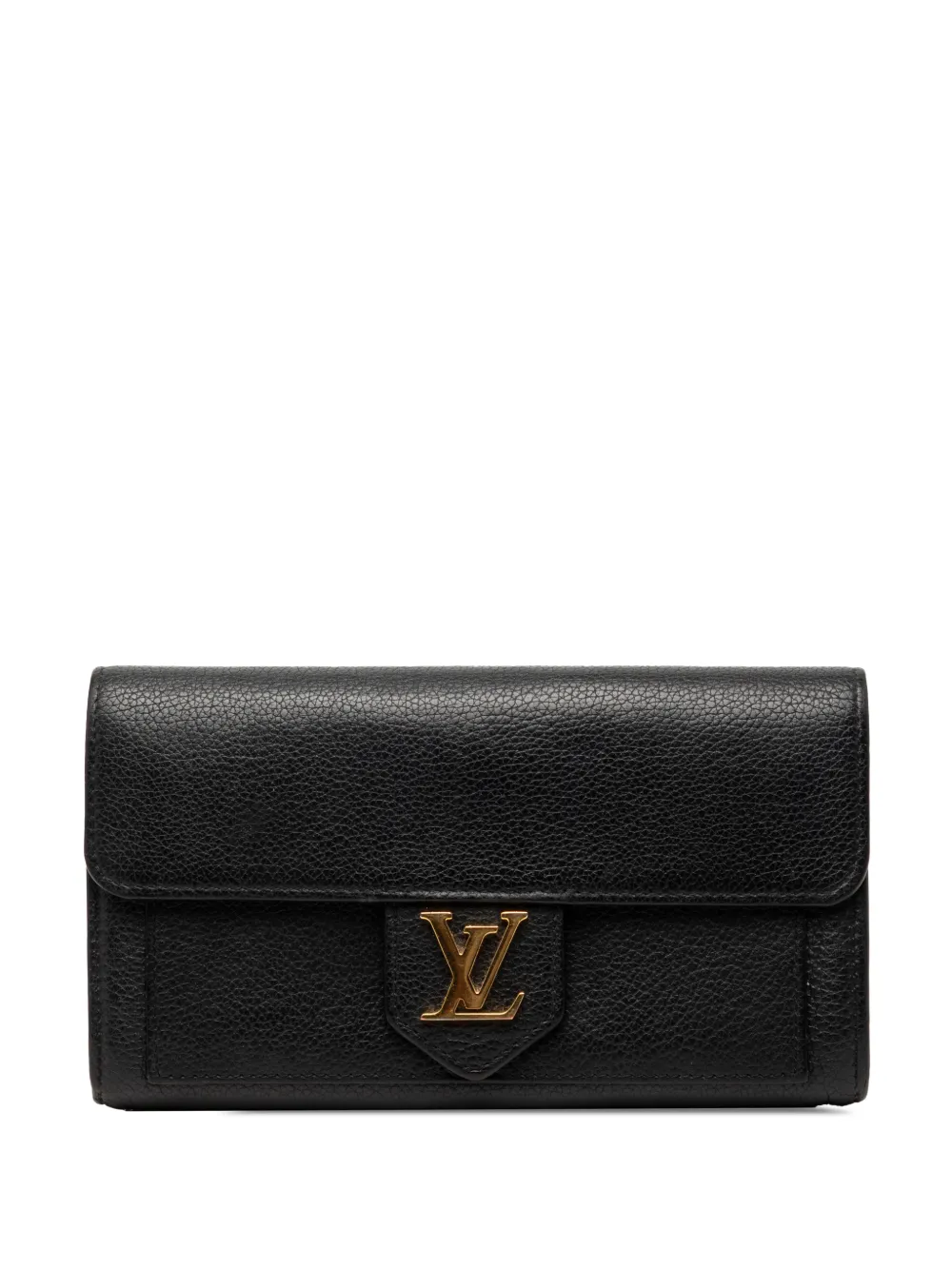 Louis Vuitton Pre-Owned 2015 langes LockMe Portemonnaie - Schwarz