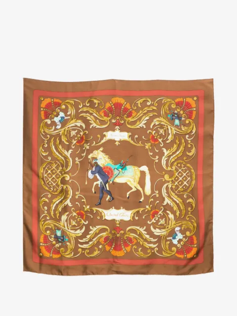 Hermès Pre-Owned mascada Cheval Turc de seda 1989