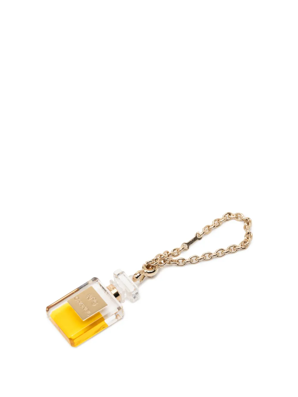 CHANEL Pre-Owned 2004 Resin No 5 Perfume Bottle Schlüsselanhänger - Gold