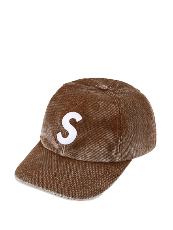 Supreme ブラウン キャップ Supreme ロゴ キャップ | ブラウン | FARFETCH JP