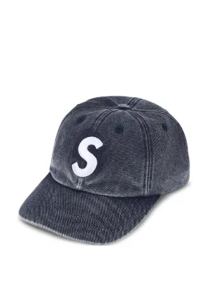 SUPREME デニム風キャップ CORDURA Supreme Cordura Denim Pigment Wings S Logo 6-Panel Lasered Coated