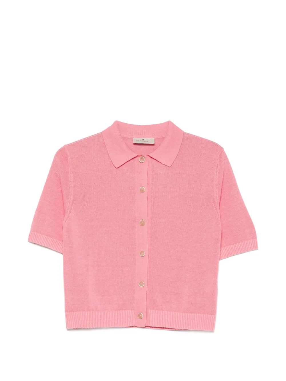 Bruno Manetti short-sleeve button-up cardigan - Rosa